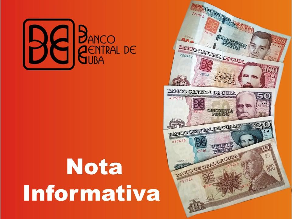 Imagen relacionada con la noticia :Nota informativa del Banco Central de Cuba ante situación epidemiológica de la capital